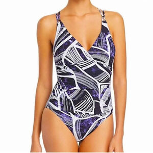 LA BLANCA One Piece Bali Hai Underwire Tummy-Control One-Piece Swimsuit Size 4